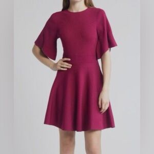 NWT Ted Baker Oliviha Rib Engineered Skater Dress